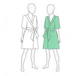 Kimono za preglede bijeli