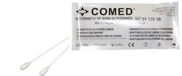 Pamučni štapići za njegu usta namočeni u glicerin sa okusom limuna