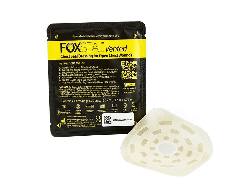 Foxseal TM Vented prsna brtva za hitnu pomoć Foxseal TM Vented prsna brtva za hitnu pomoć